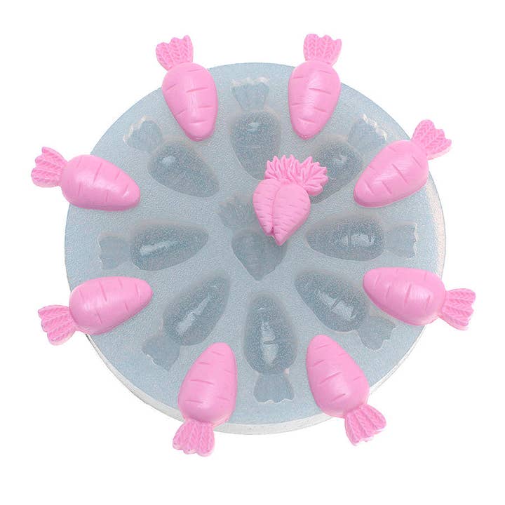 Moule alimentaire en silicone pour Pâques, ensemble de carottes pour la vente par Flexarte USA