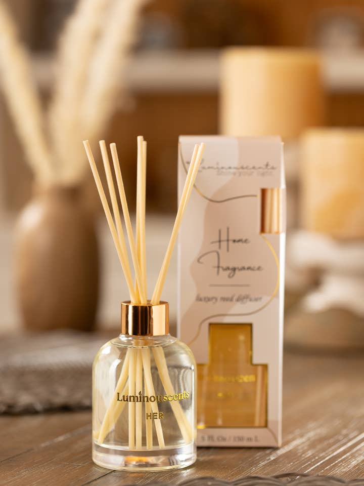 Her Organic Luxury Reed Diffuser for wholesale by Luminouscents