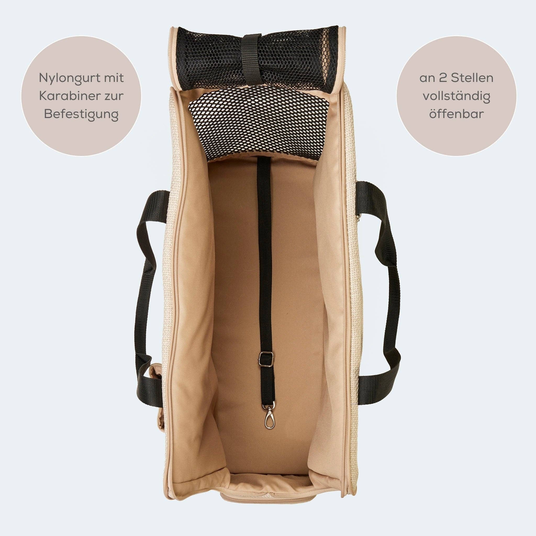 ​​Leopold's Finest for dogs – wholesale Transportbur – Hund – Flygväska för taxar och små hundar med ortopedisk madrass7