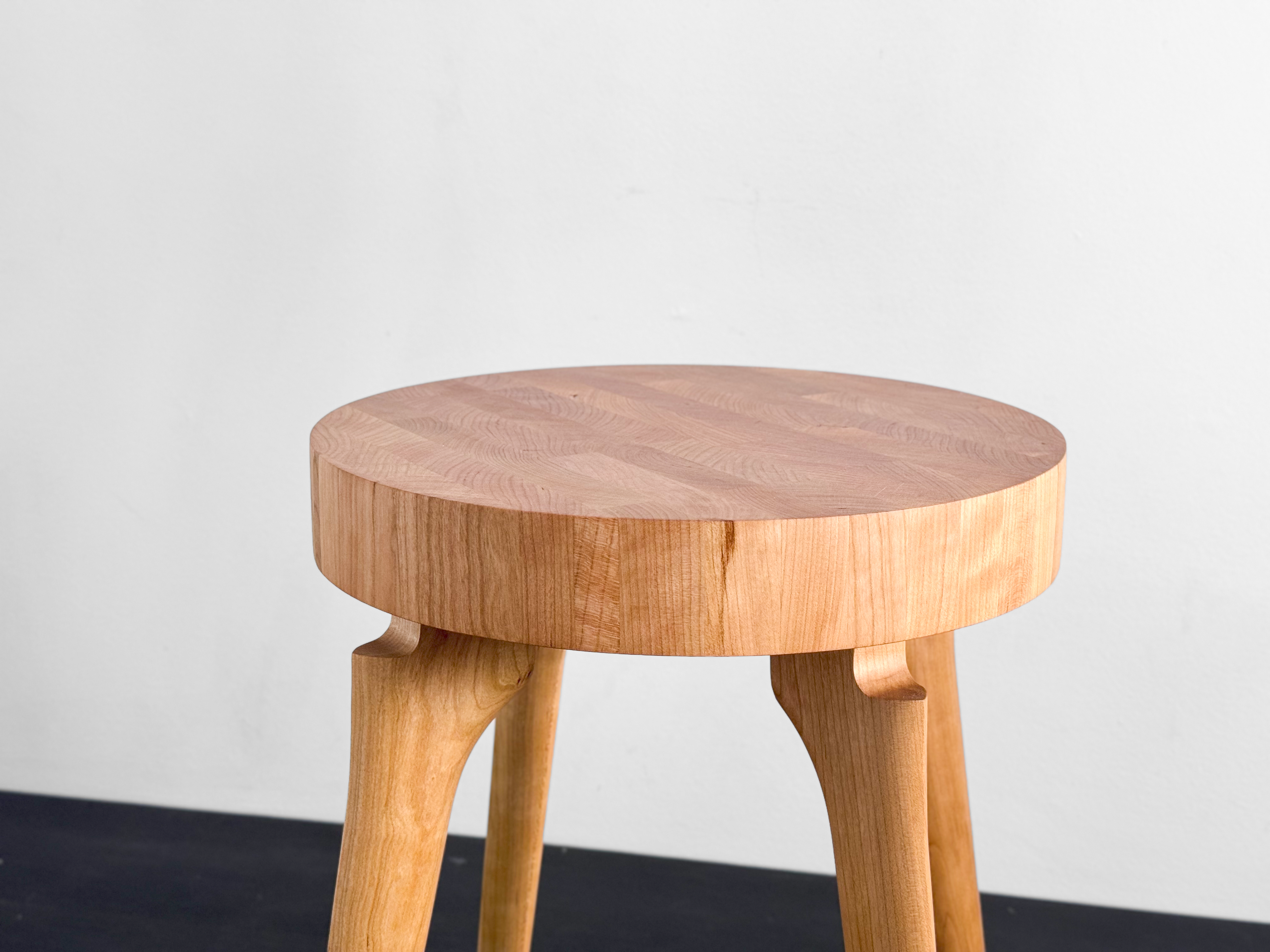 KHEM Studios - Wholesale Side Table - Side Table with Round Hardwood End Grain Top6
