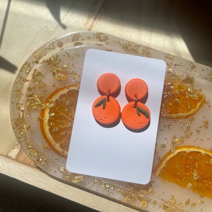 Kindness&Honey - Wholesale Stud/Post Earrings - Orange Earrings2
