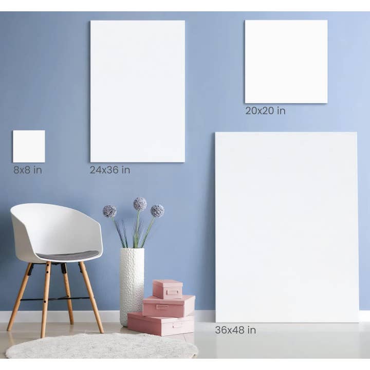 Plaid Crafts - Wholesale Painting/Drawing - Arteza® Classic Stretched Canvas, 24" x 36", 2 pc.6