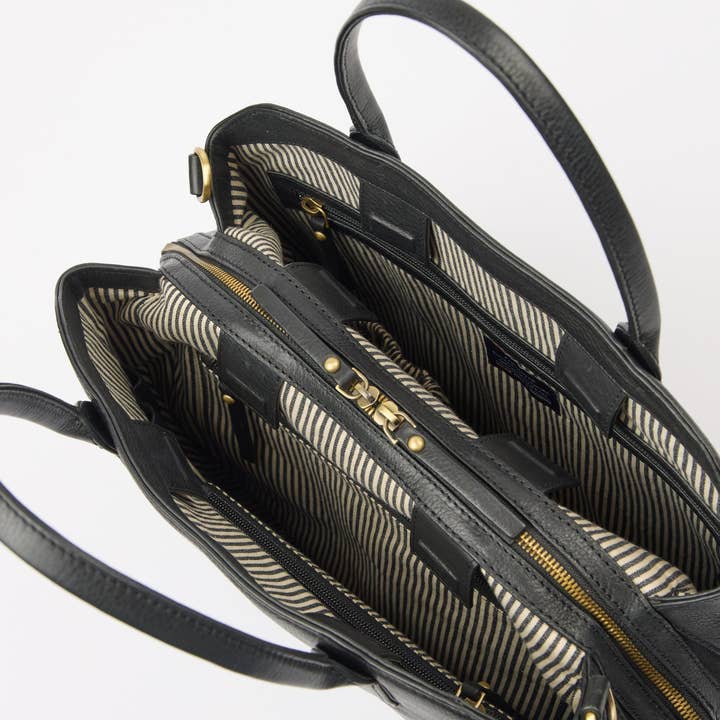 O My Bag - Wholesale Top Handle Bag - Women's - Rita - Black Soft Grain3