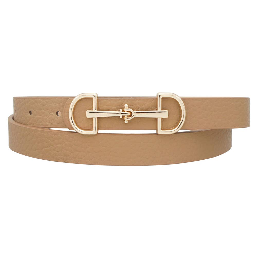 JOIA ACCESSORIES – wholesale Belt – Women's – LUX D RING HORSE BIT BUCKLE SKINNY BELT, IW 200065