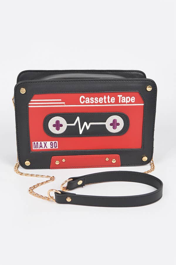 3AM BY H&D ACCESSORIES - Wholesale Crossbody Bag - Women's - Cassette Tape Novelty Bag0