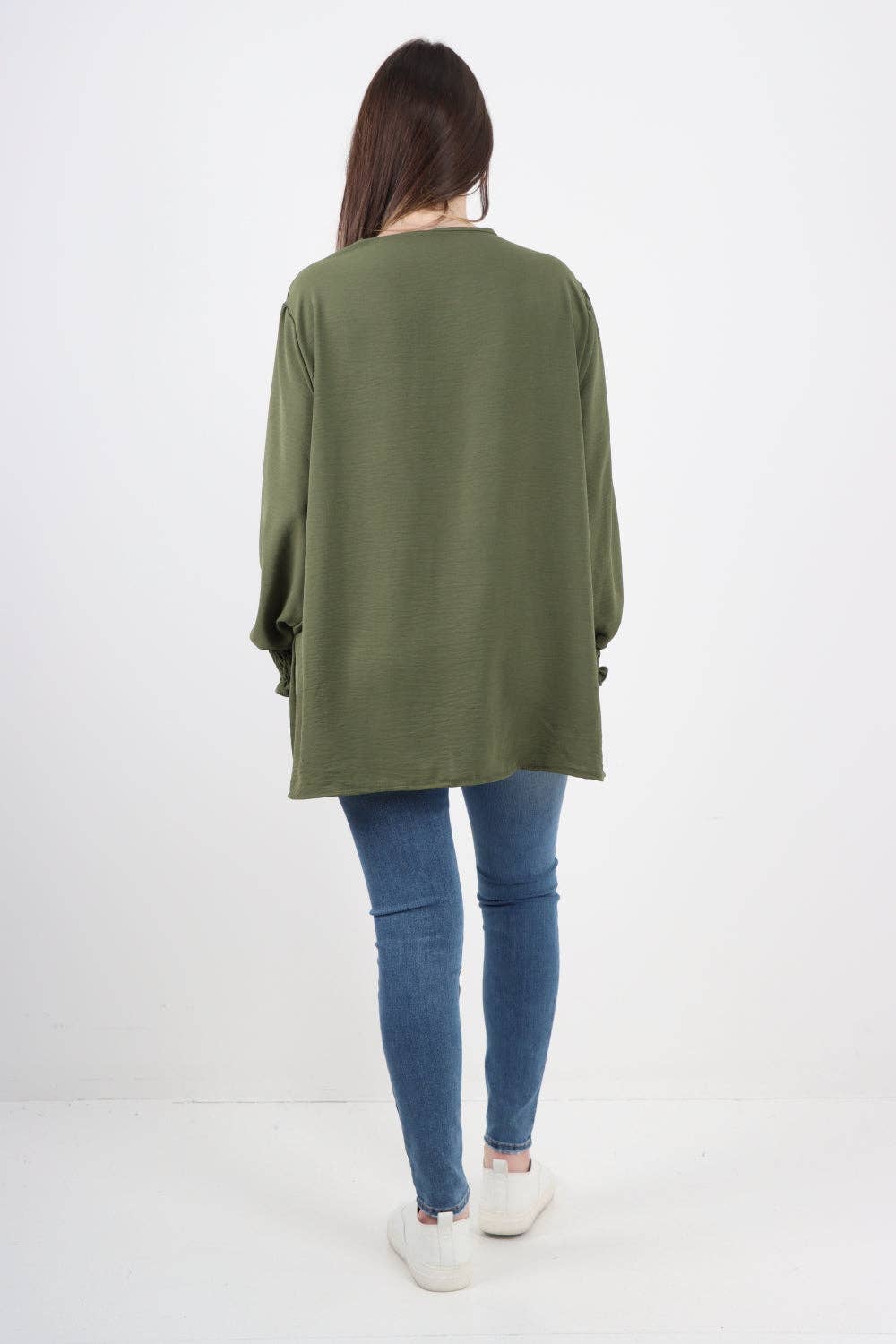 Miss Bold – wholesale Tunic – Women’s – Italian Shirred V Neck Long Sleeve Tunic Top15