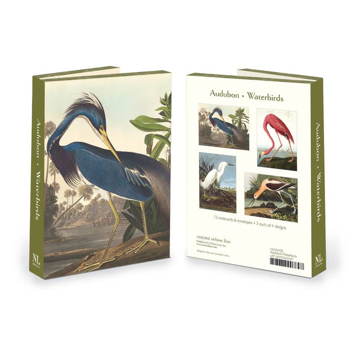 Audubon Water Birds Notecard Set - NLNW05 for wholesale by Nelson Line