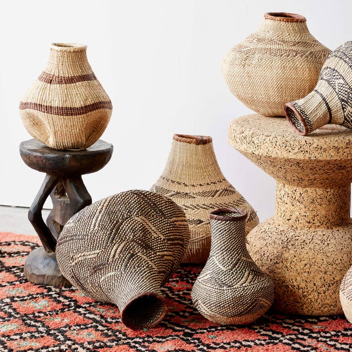 kanju Interiors - Wholesale Basket - Patterned Binga Nongo Basket