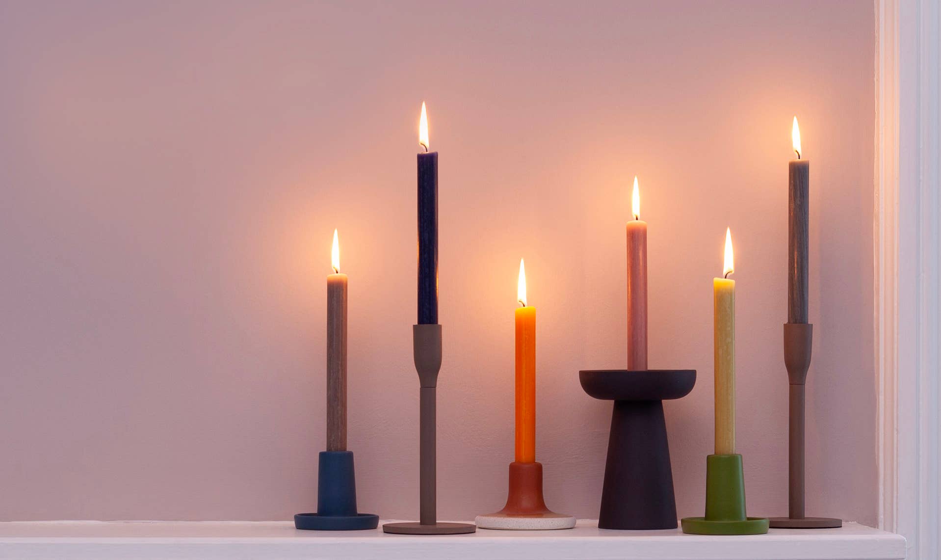 AWGifts Europe - Wholesale Tapered Candle/Candlestick - Bulk Solid Colour Dinner Candles3