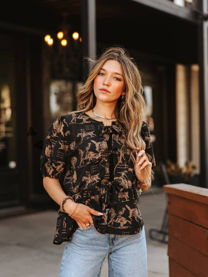 2 Fly Co - Wholesale Blouse - Women's - THRILL FRILL TOP