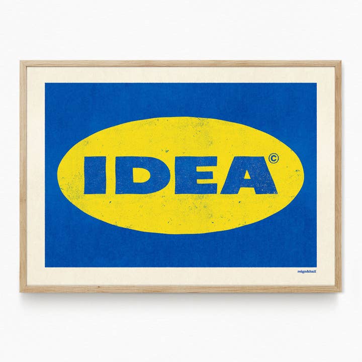 IDEA - Typography Print for wholesale by Reign&Hail