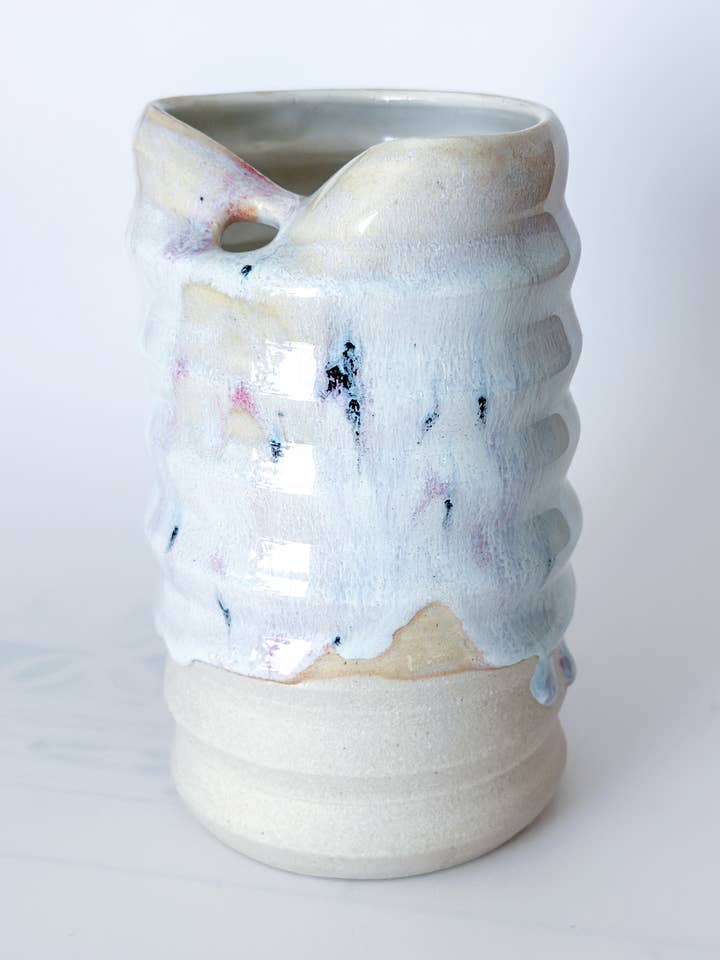 Straw Cup - Confetti Glaze - Stoneware Pottery Ceramic for wholesale by Van Isle Clayworks