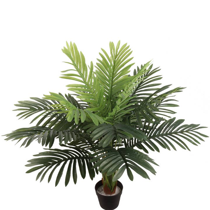 Larksilk - Wholesale Artificial Plant - 36-Inch Fan Palm Lush Indoor Greenery For Home Decor0