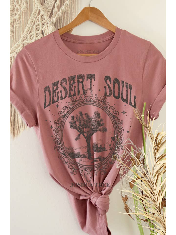 BouTeeQue Closet - Wholesale Screen Printed T-Shirt - Women's - BTJ4890 -T Desert Soul JOSHUA TREE6