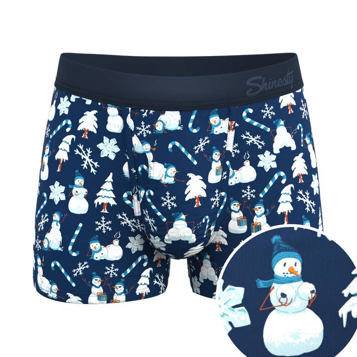 The Big Blizzard | Naughty Snowmen Ball Hammock® Pouch Trunks Underwear for wholesale by Shinesty, Inc