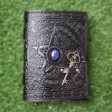 Celtic Star Leather journal, Large Journal,Pentagram Journal for wholesale by Jay mataji Handicrafts