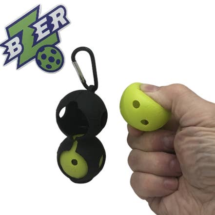Bzer - Wholesale Sporting Accessories - BZER Ball Bag Clip W/ 2 Balls (Wholesale minimum of 5)