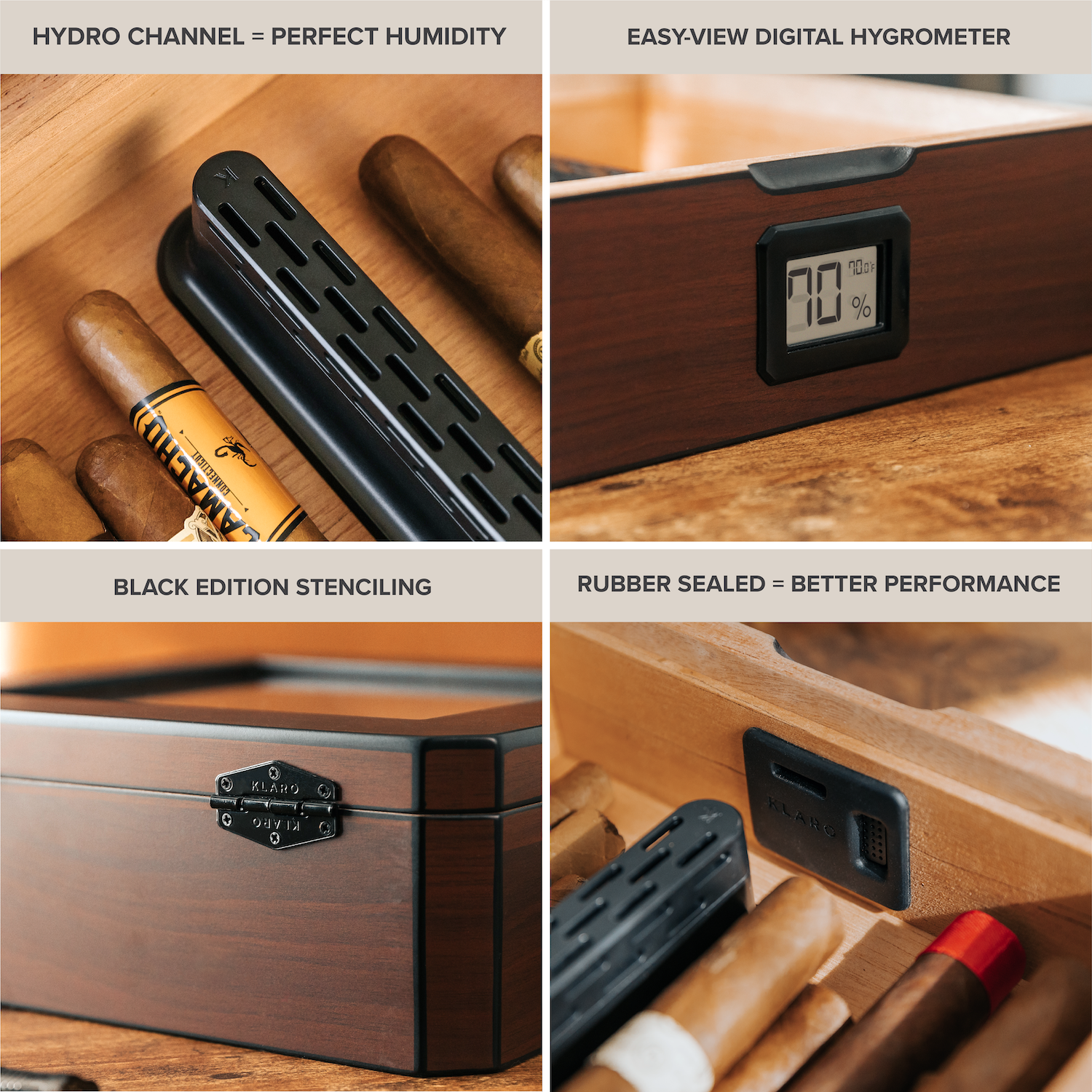 Case Elegance – Großhandel Humidor/Zigarrenzubehör – MAG Humidor mit Walnuss-Finish3