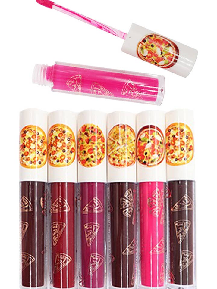 Colección de brillos de labios de larga duración Pizza Vibrant para venta al por mayor de Cap Zone