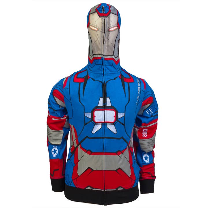 Iron Man - Sweat à capuche zippé pour homme I Am Iron Patriot pour la vente par Official Store