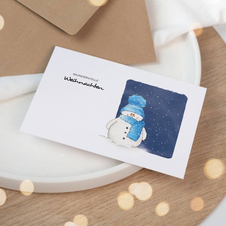 Cartão de Natal - boneco de neve | Natal maravilhoso por atacado de Funkenbunt