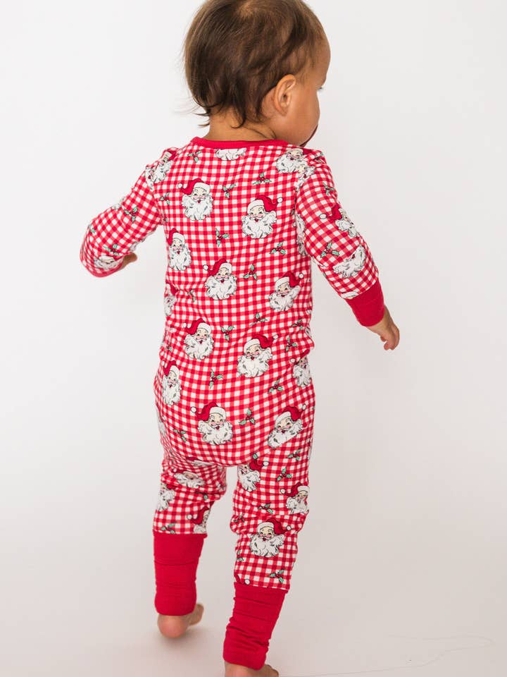 SoftSnooze™ Baby Bamboo Viscose Red Dear Santa Convertible One Piece Footie Pajama
for wholesale on Faire4