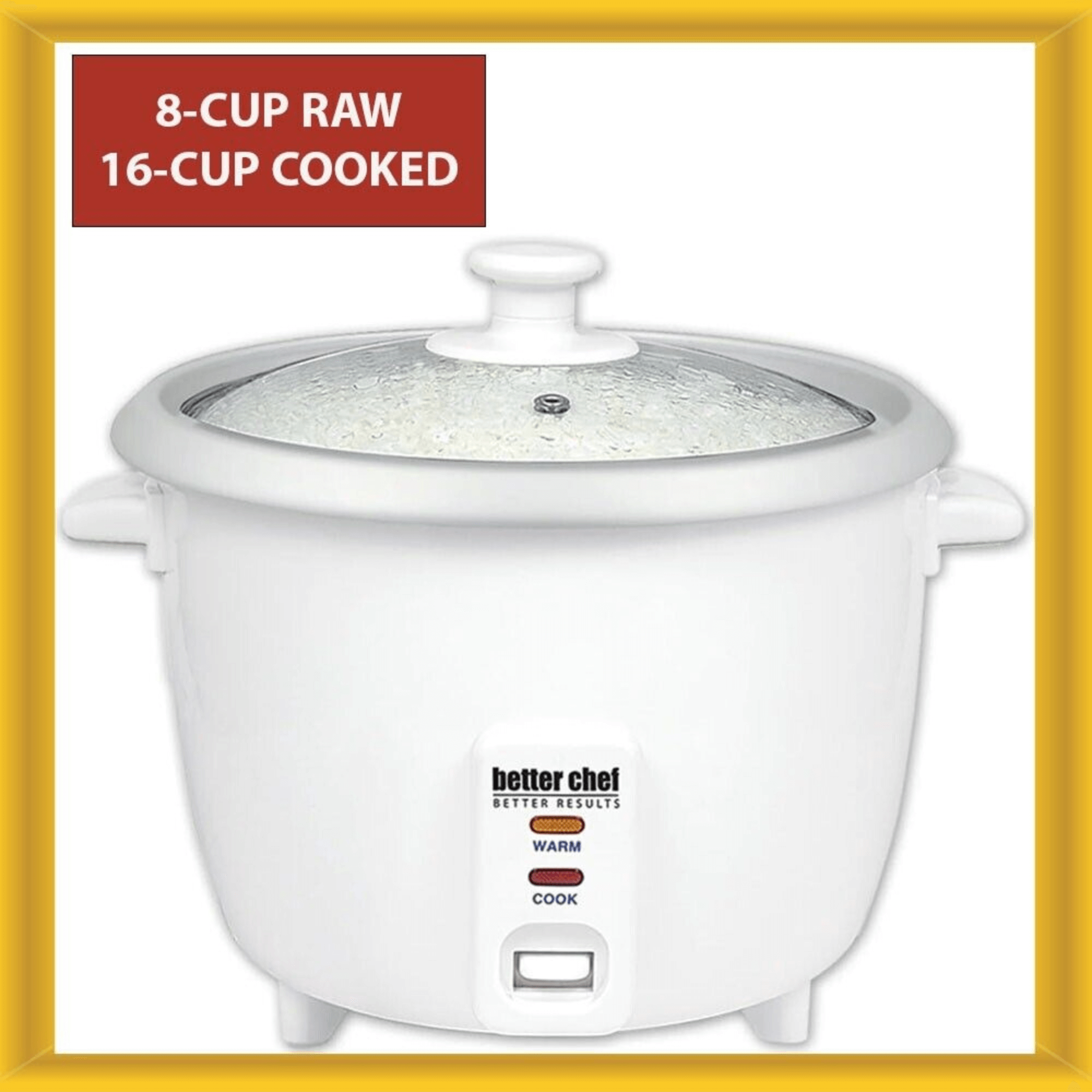 JupiterGear Home - Wholesale Kitchen Appliance - Better Chef 8-Cup - 16-Cup Cooked - Rice Cooker3