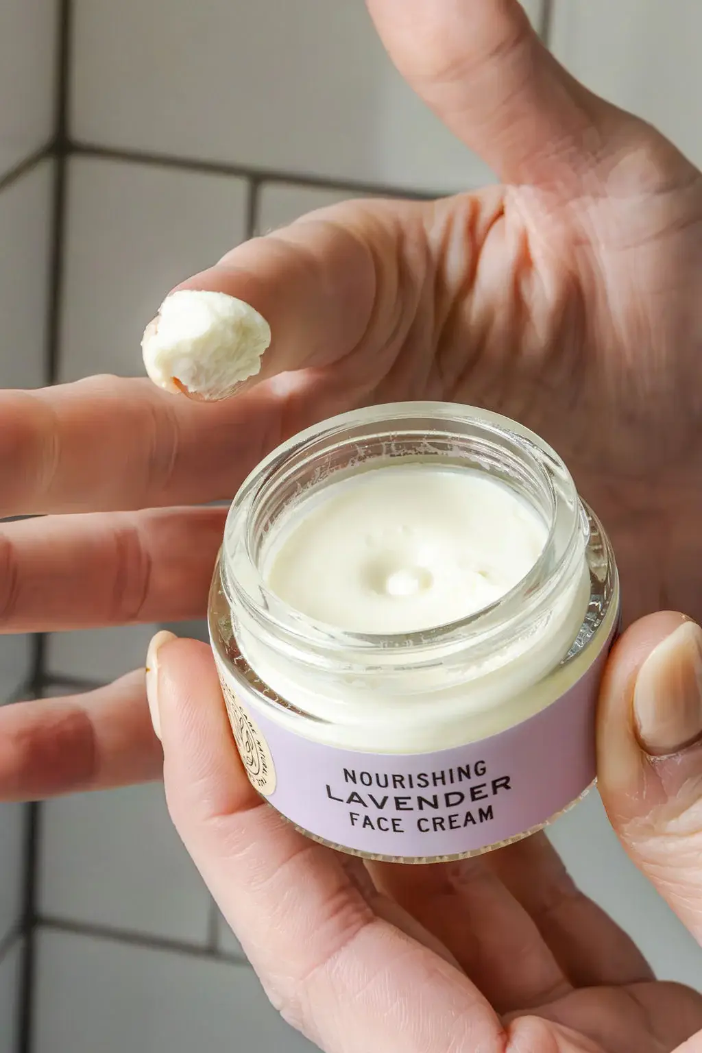 Good Flower Farm - Wholesale Facial Moisturizer - Lavender Organic Herbal Face Cream / 1 oz6