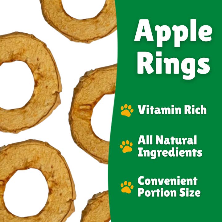 Lucky Premium Treats - Wholesale Pet Treats - Dog - Apple Rings Dog Treats - Bulk per lb