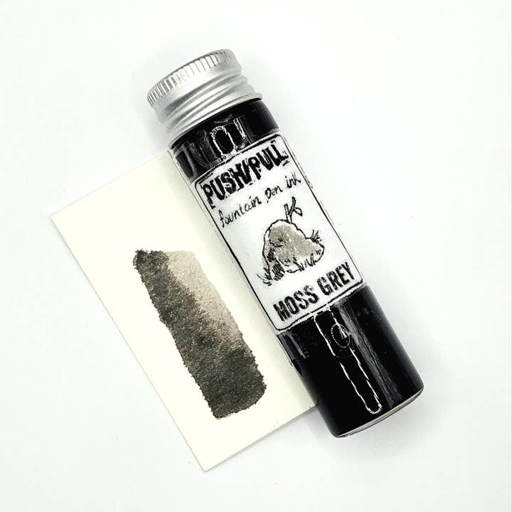 Push/Pull – Tinta de escrita por atacado – Tinta para Caneta de Aparar - Cinzento Musgo