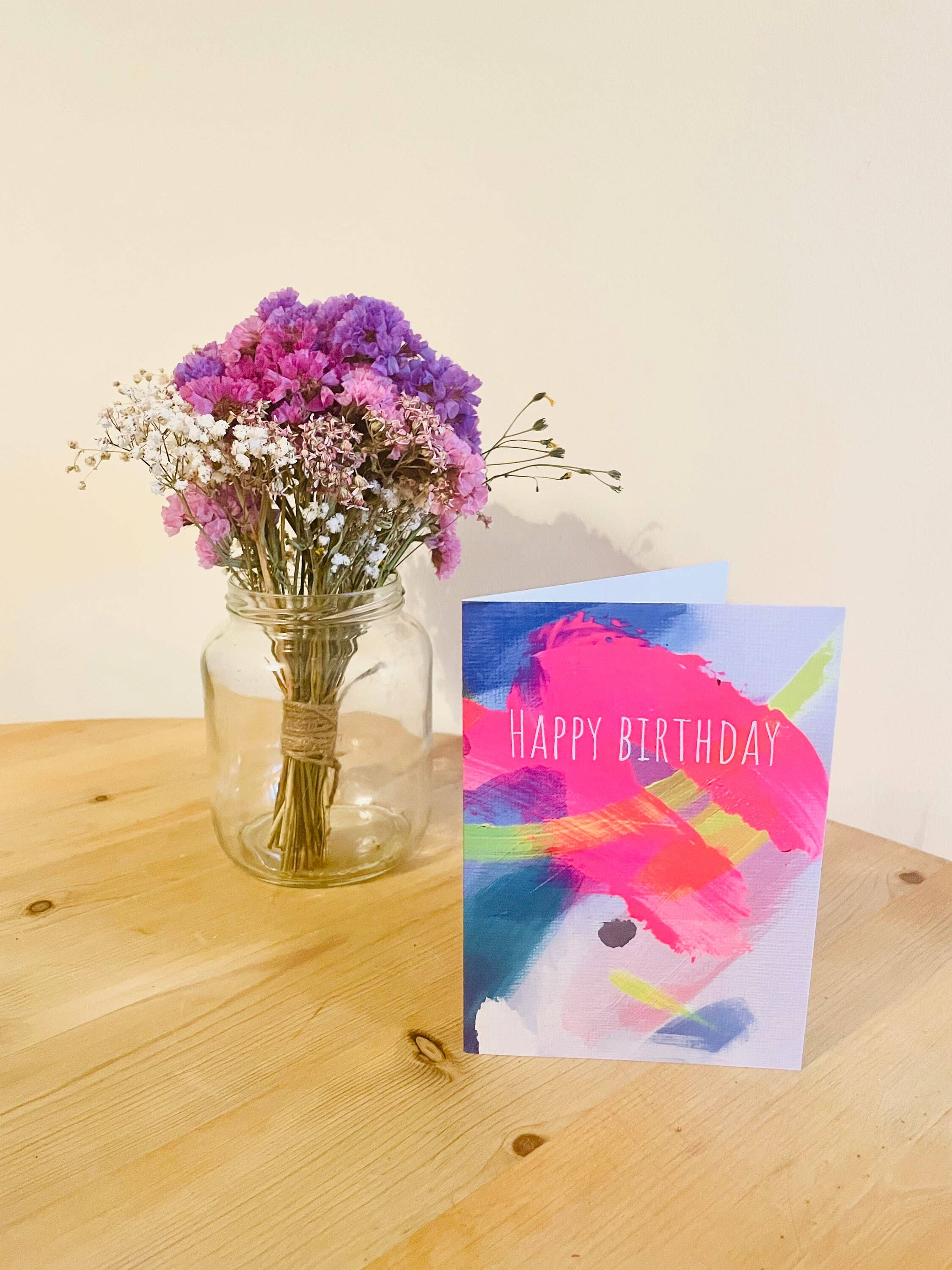 Beth Garner - Wholesale Birthday Card - Happy Birthday - Swish and Dot Card1
