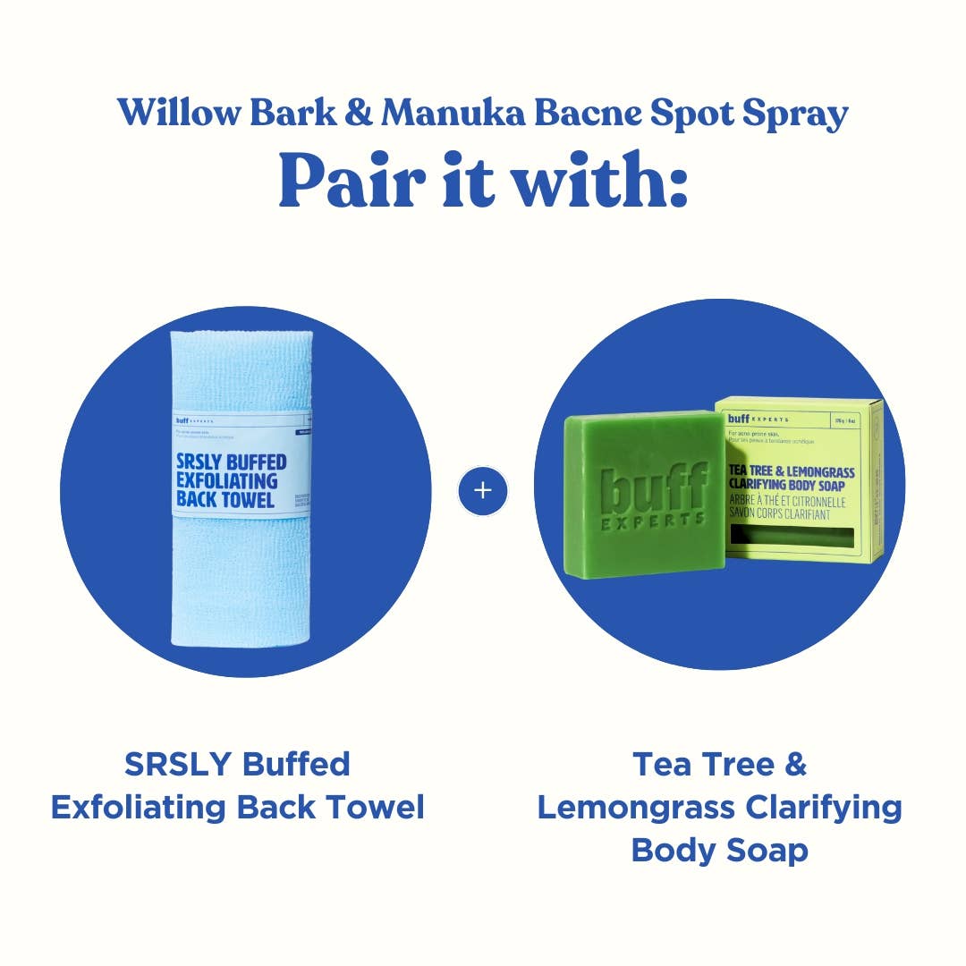 Buff Experts - 🇨🇦 - Wholesale Acne/Hydrocolloid Patch - Willow Bark & Manuka Bacne Spot Spray - Treats Back Acne7