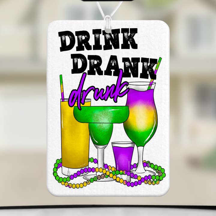 Drink Drunk Drunk Felt Freshie pour la vente par Daydreamer Designs