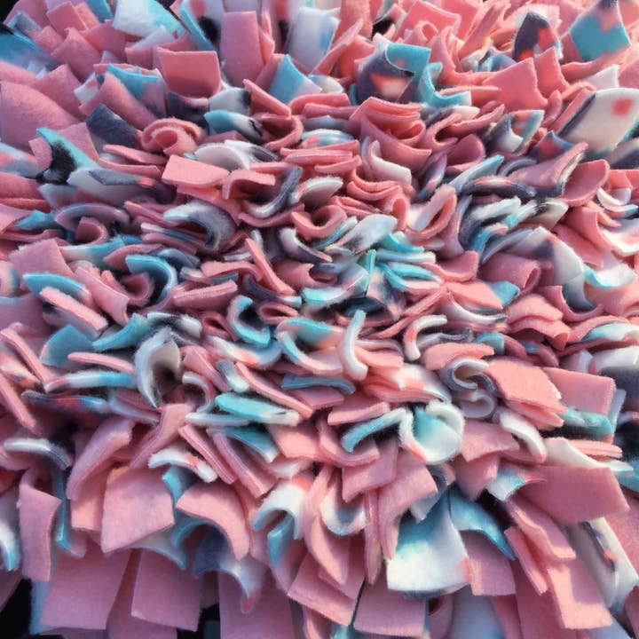 Boho/ Coral Snuffle Mat/ Pet Nose Work Foraging Pick Your Size Choose Your Size for wholesale by Life’s A Treasure Mat