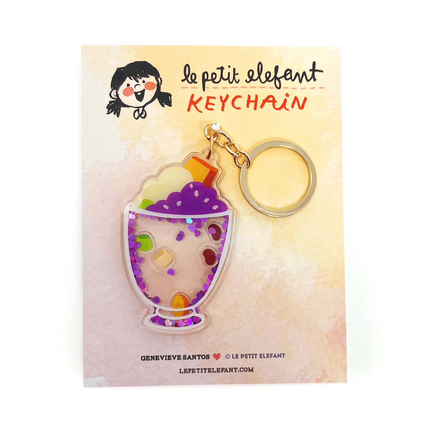 Le Petit Elefant - Wholesale Keychain - Women's - Halo Halo Shaker Keychain1