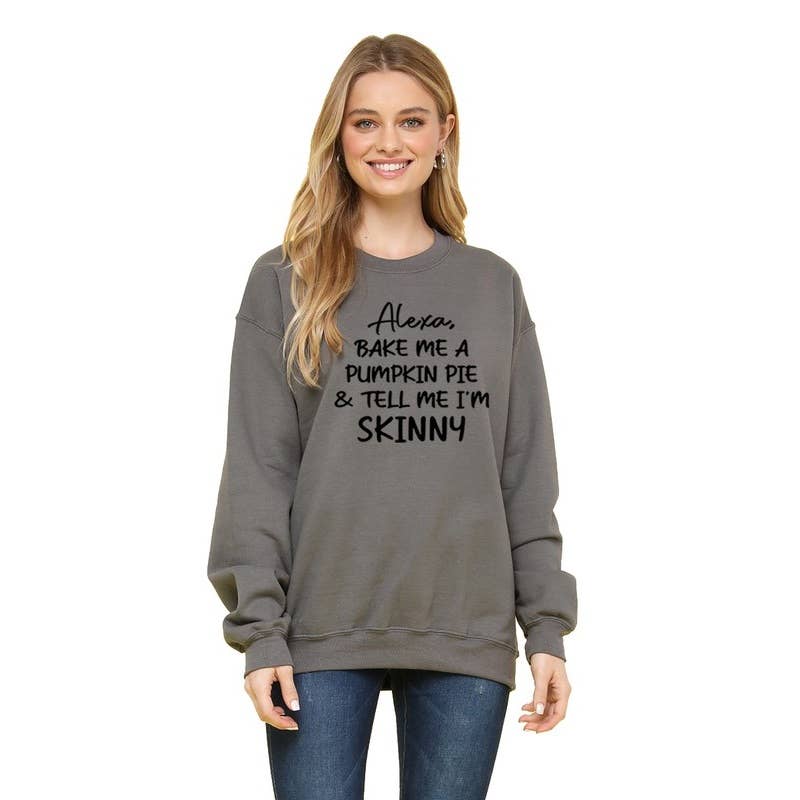 Clothing of America - Wholesale Graphic Sweatshirt - Women's - ALEXA GRAPHIC SWEATSHIRT1