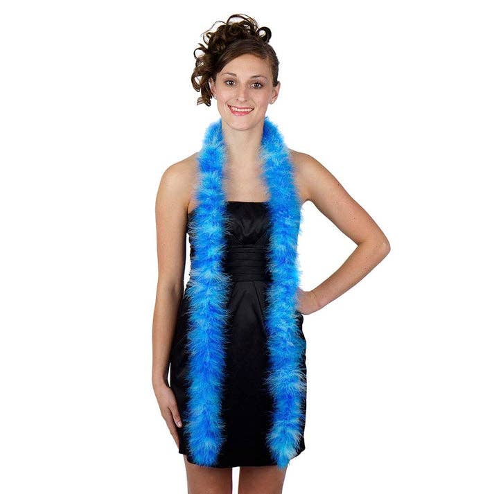 Zucker Feather Products – wholesale Feathers – Marabou Feather Boa - Mediumweight - Blues Mix1
