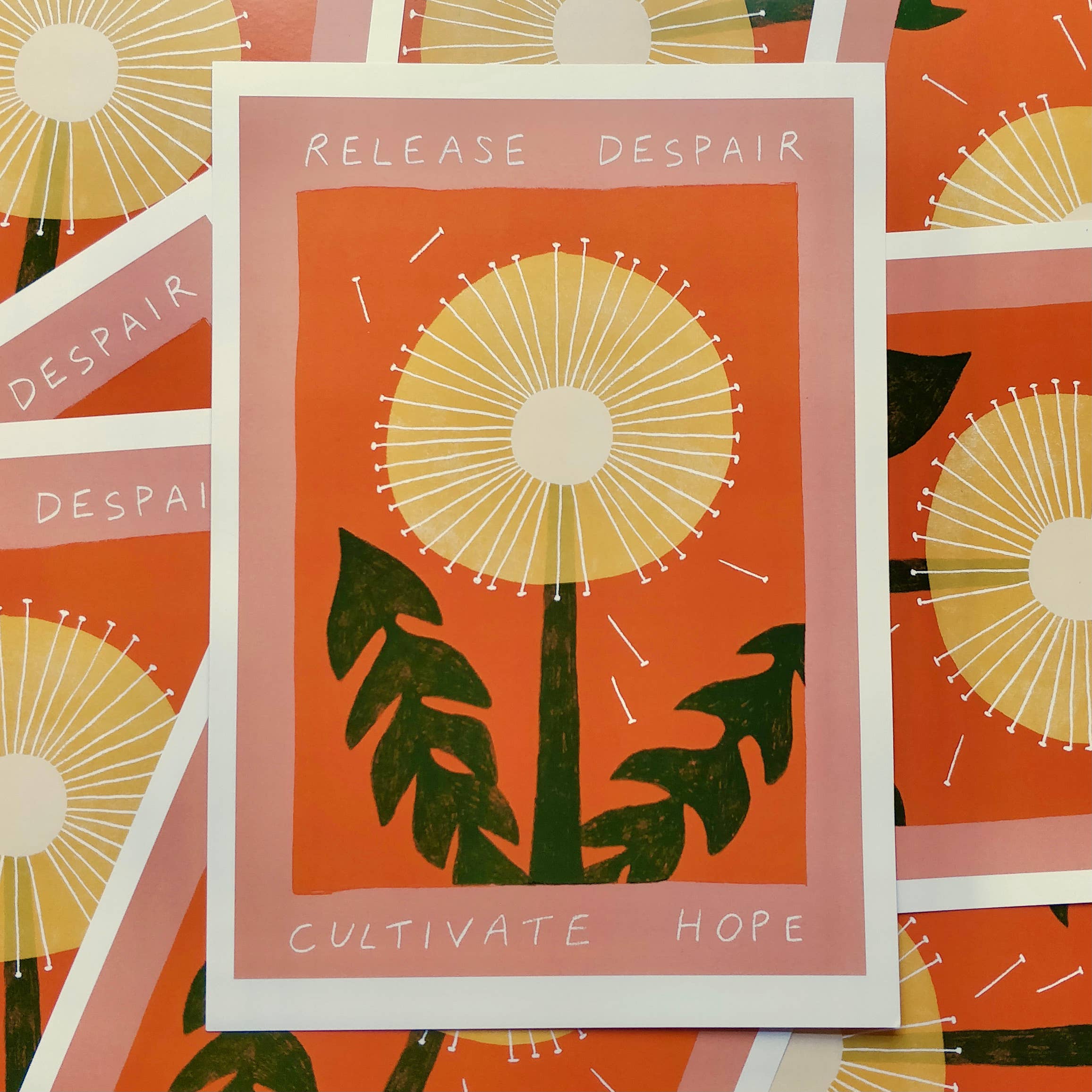 Lucy Scott Illustration - Wholesale Art Print - Release Despair Illustrated Print, Mindful Wall Art1