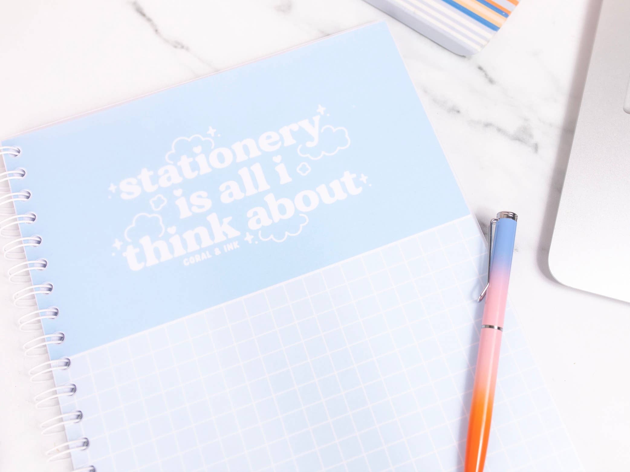 Coral and Ink - Wholesale Notebook - A4 spiral bound lined soft cover notebooks2