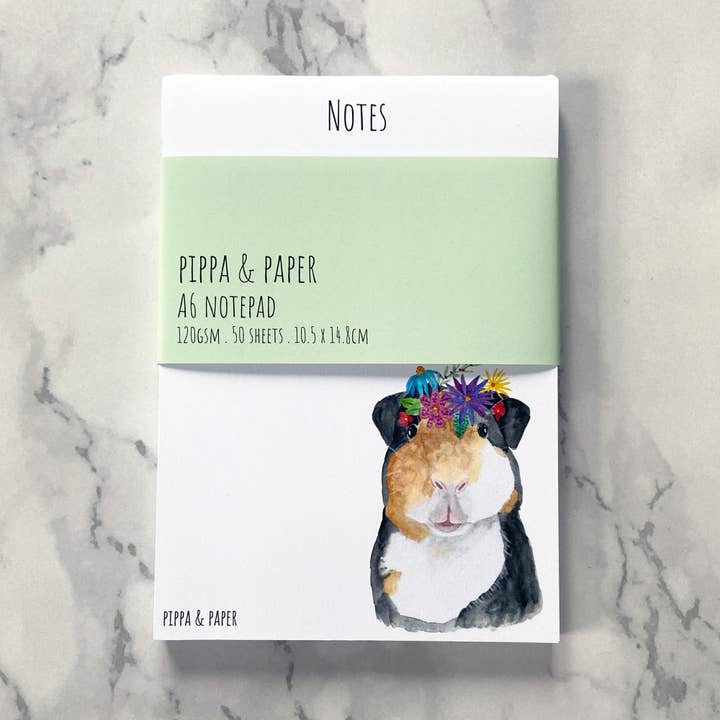 Guinea Pig Notepad for wholesale by Pippa & Paper