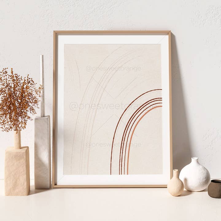 Arches en terre cuite Impression Minimaliste Art Terra Arches pour la vente par Onesweetorange