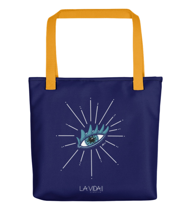 La Vida Creative - Wholesale Tote Bag - Women's - Medium Ojo Tote Bag (no pocket)4