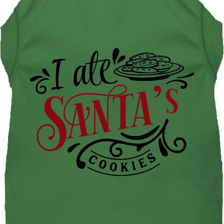 I Ate Santa's Cookies Pet Shirt for wholesale by As You Wish Apparel