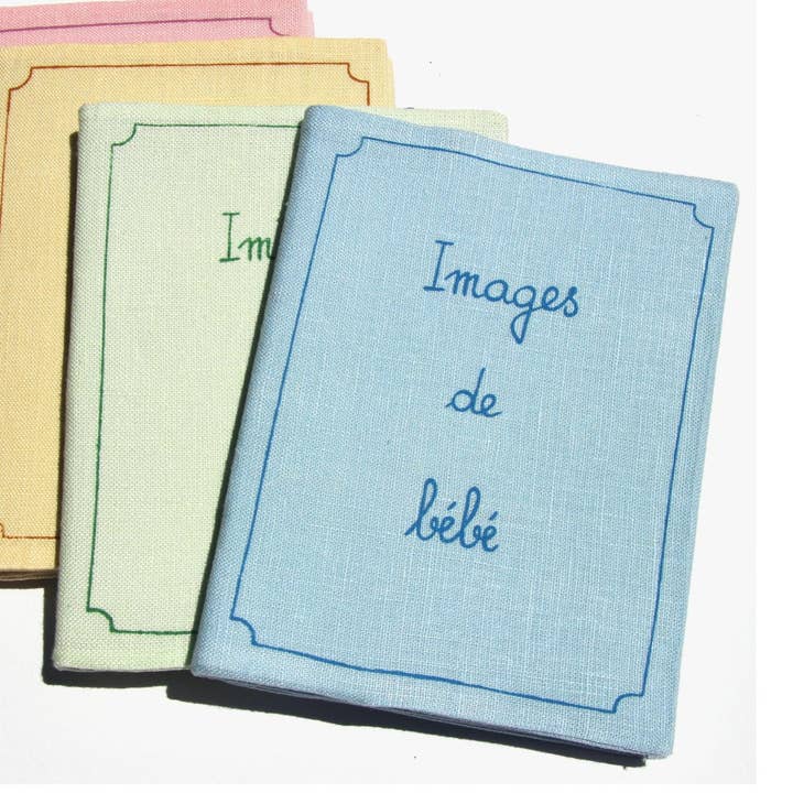 Estelle Billot – wholesale Photo album – Linen Baby Photo Album / Brag book - Images de bebe