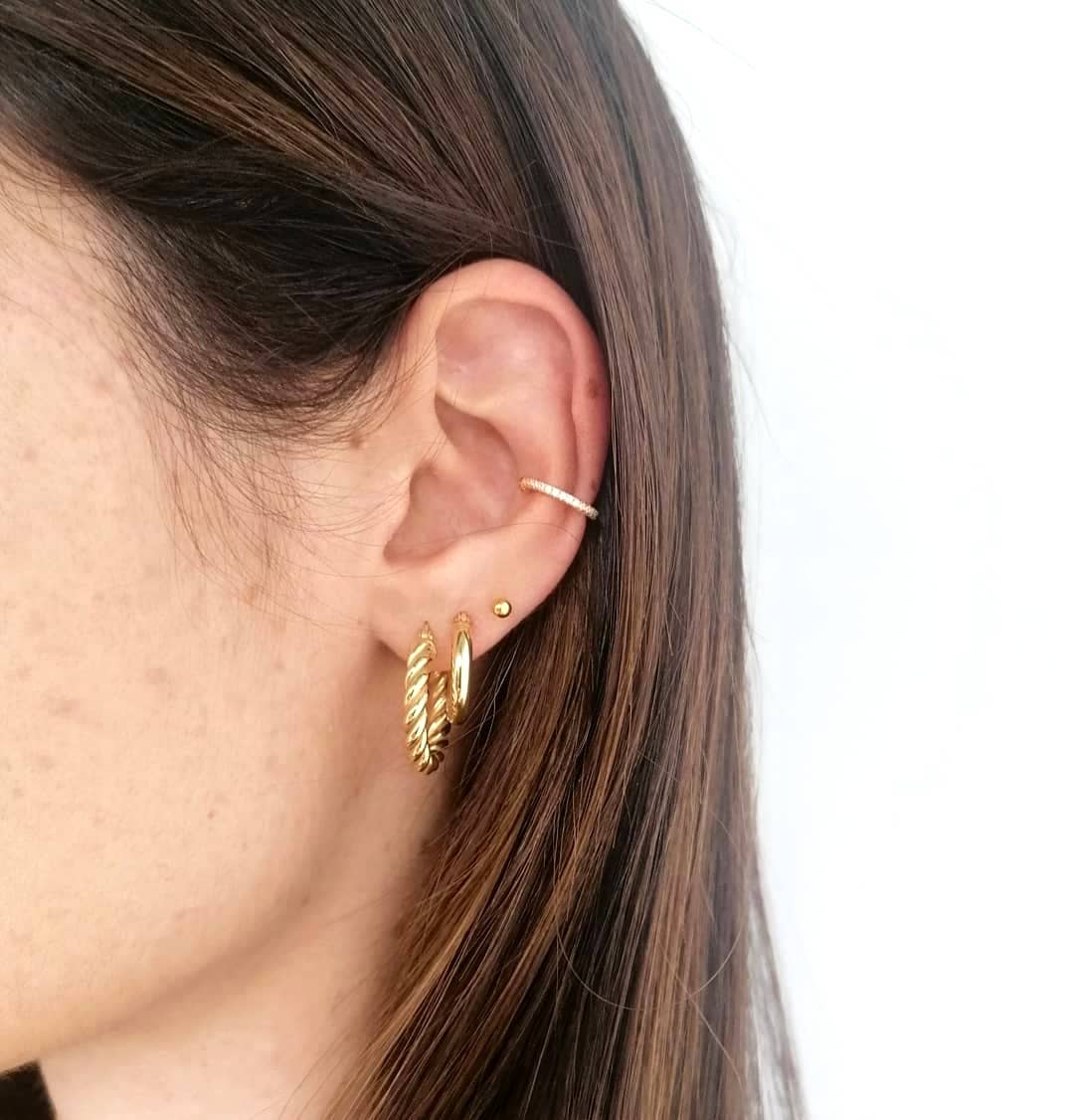 Noon Milan – wholesale Hoop earrings – MIDI SPIRAL HOOPS1