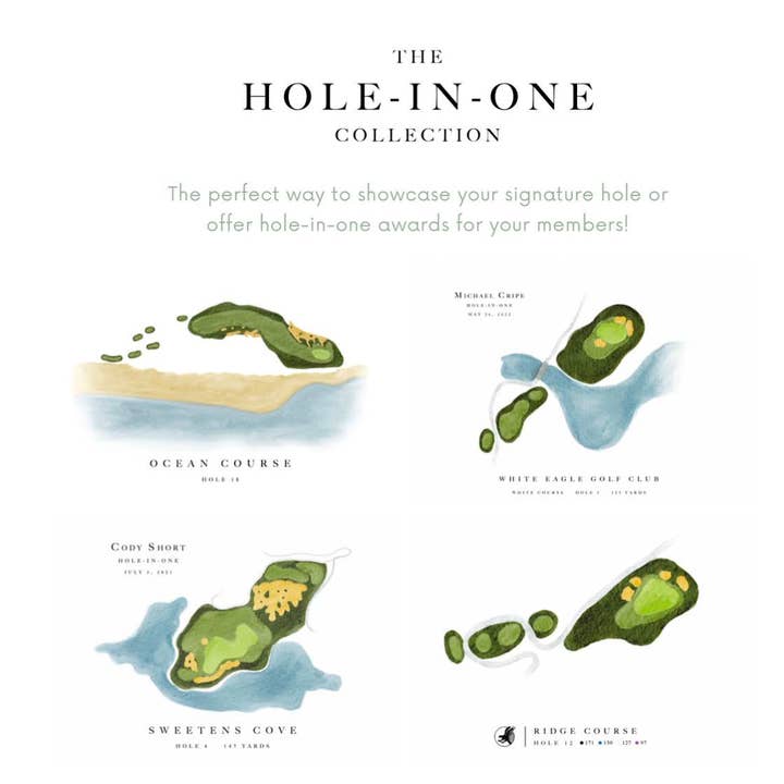 Claire Nilan Art – Großhandel Kunstdruck – Individuelle Hole-in-One-Auszeichnungen | Personalisierte Golfzertifikate1