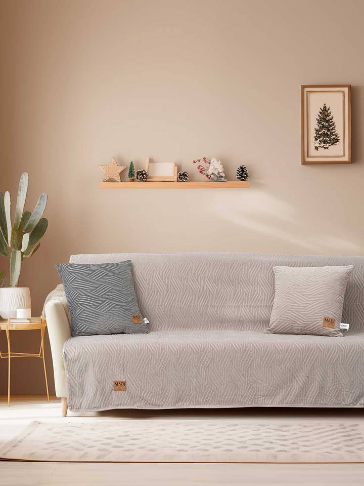 Coperta da divano Beige Deserto per la vendita all'ingrosso da parte di MADI