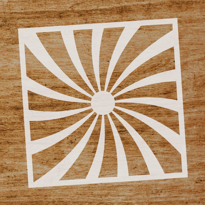 Stencil Sun for wholesale by Evyre Scrapbooking