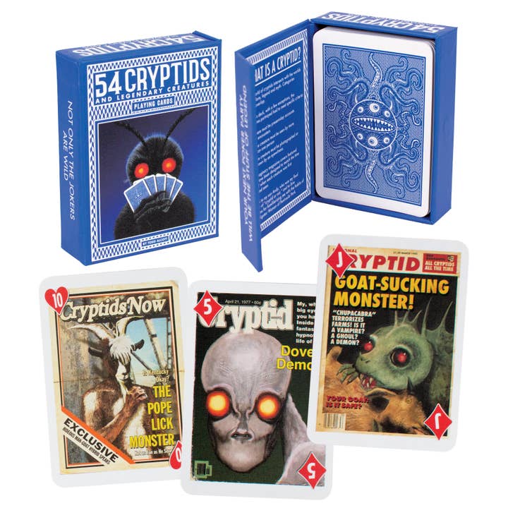 Ensemble de cartes à jouer Cryptid pour la vente par Unemployed Philosophers Guild