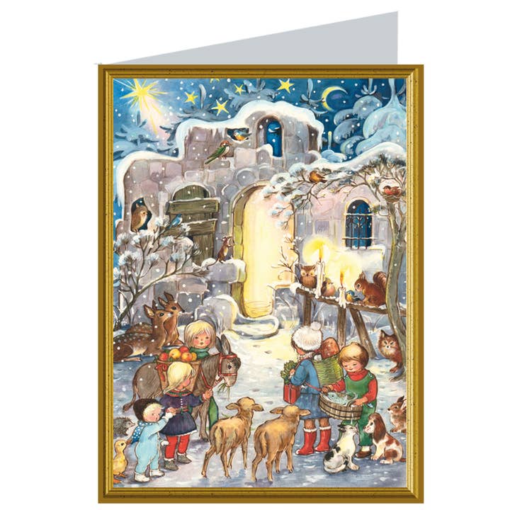 Christmas card "Come Here" for wholesale by Richard Sellmer Verlag KG